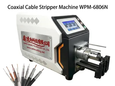 Yarı Otomatik Servo Motor Koaksiyel Kablo Sıyırma Makinesi WPM-6806N