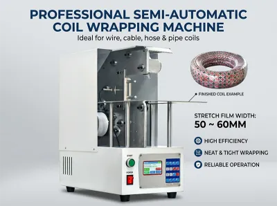 Yarı Otomatik Kablo Sarma Paketleme Makinesi WPM-120X