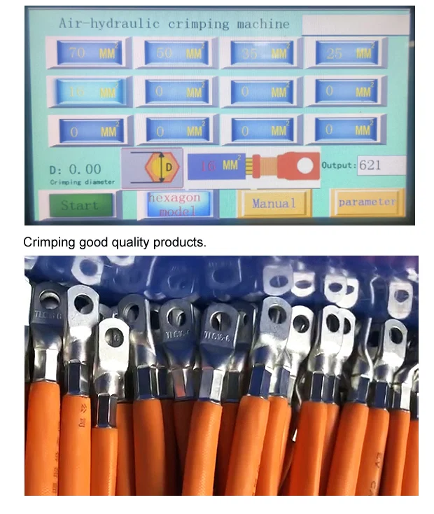 Hidrolik Terminal Sıkma Makinesi örneği, 50t Terminal Sıkma Makinesi, Kablo Pabuçları Sıkma Makinesi