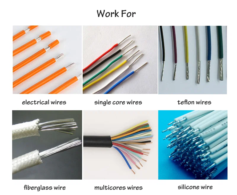 Pnömatik Tel Sıyırma Makinesi, Çok Çekirdekli Tel Kablo Sıyırma Cihazı, Çok çekirdekli Manuel Tel Kablo Sıyırıcı'nın örnek gösterimi