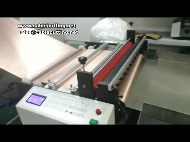 Otomatik Beslemeli PVC Kumaş Dilme ve Kesme Makinesi | Non-Woven Kumaş Yatay ve Dikey Kesim