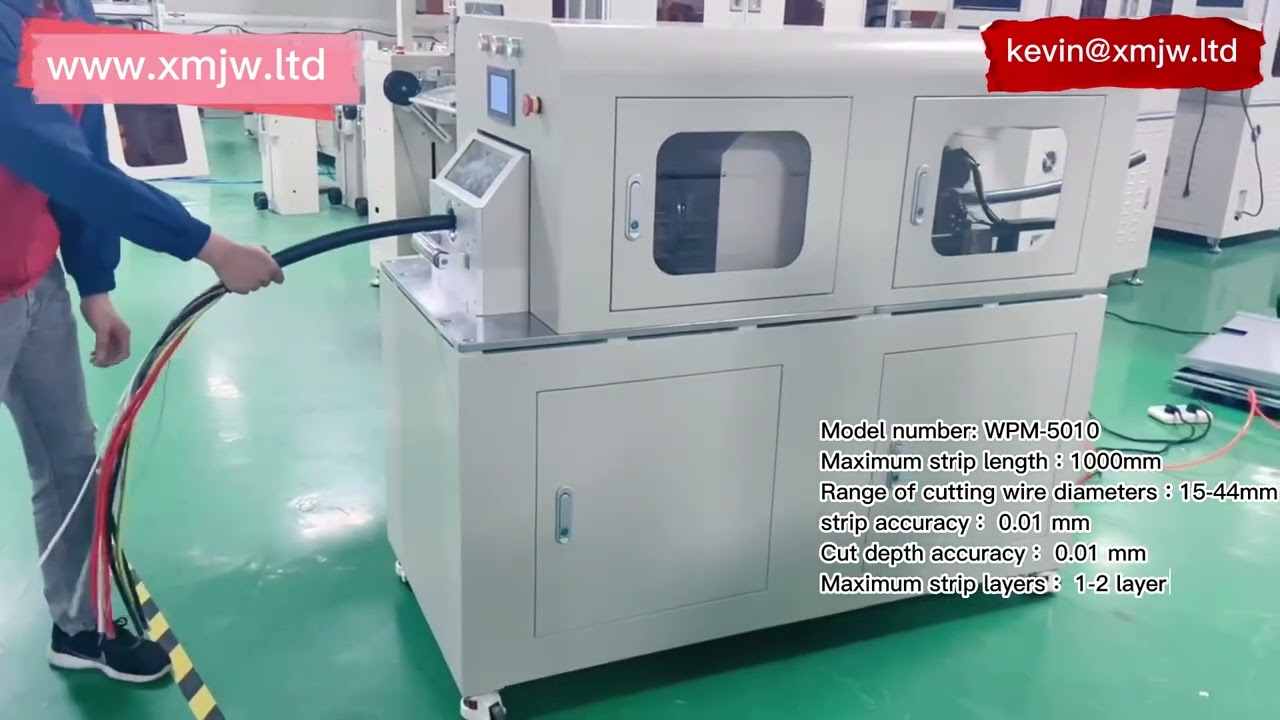 Büyük Kare Döner Kablo Sıyırma Makinesi WPM-5010 – Yüksek Hızlı Otomatik Tel İşleme