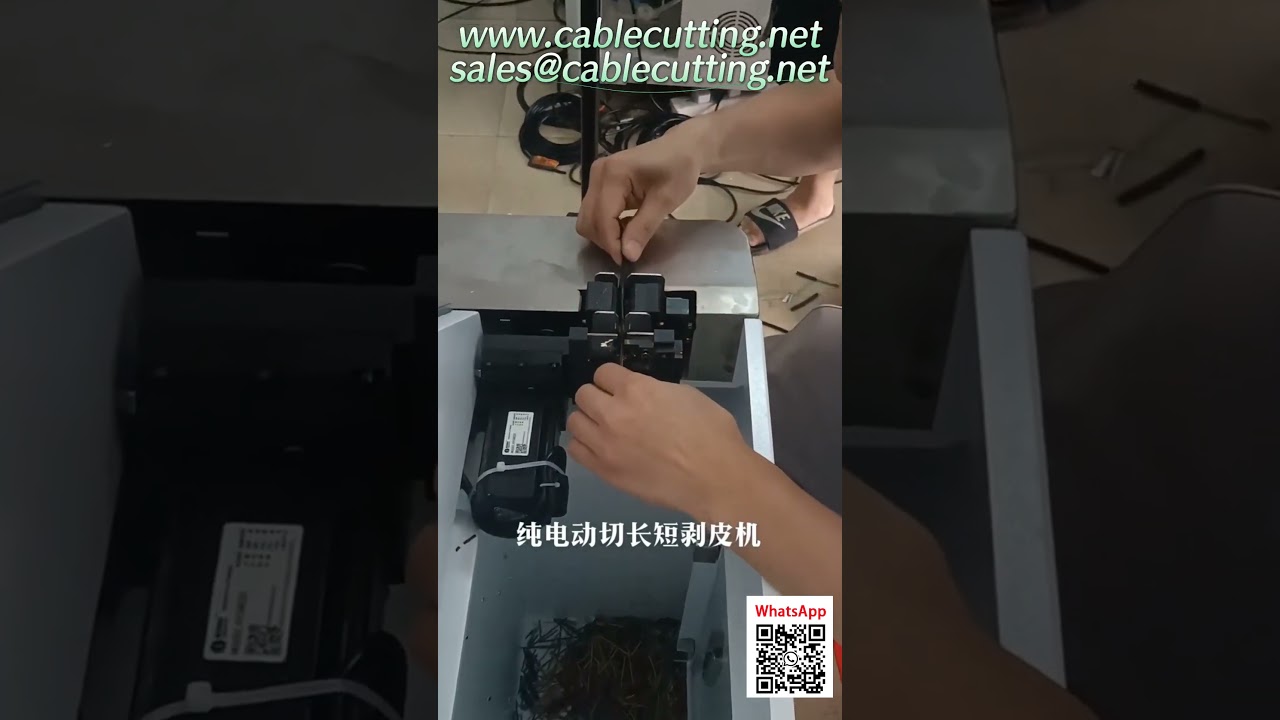 Sessiz ve Enerji Tasarruflu Çoklu Uzunlukta Elektrik Kablosu Kesme ve Sıyırma Makinesi