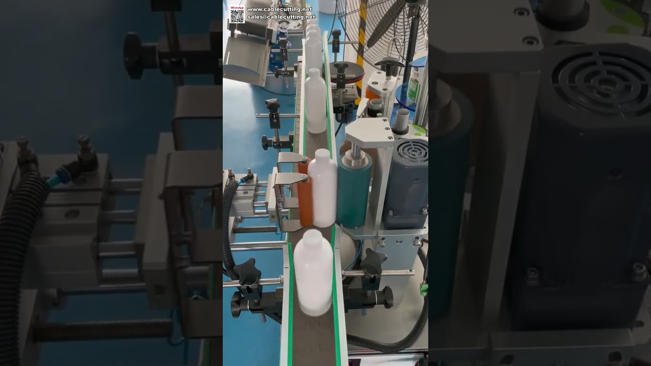 Endüstriyel Maden Suyu Şişe Etiketleme Makinesi | Otomatik Döner Etiket Aplikatörü