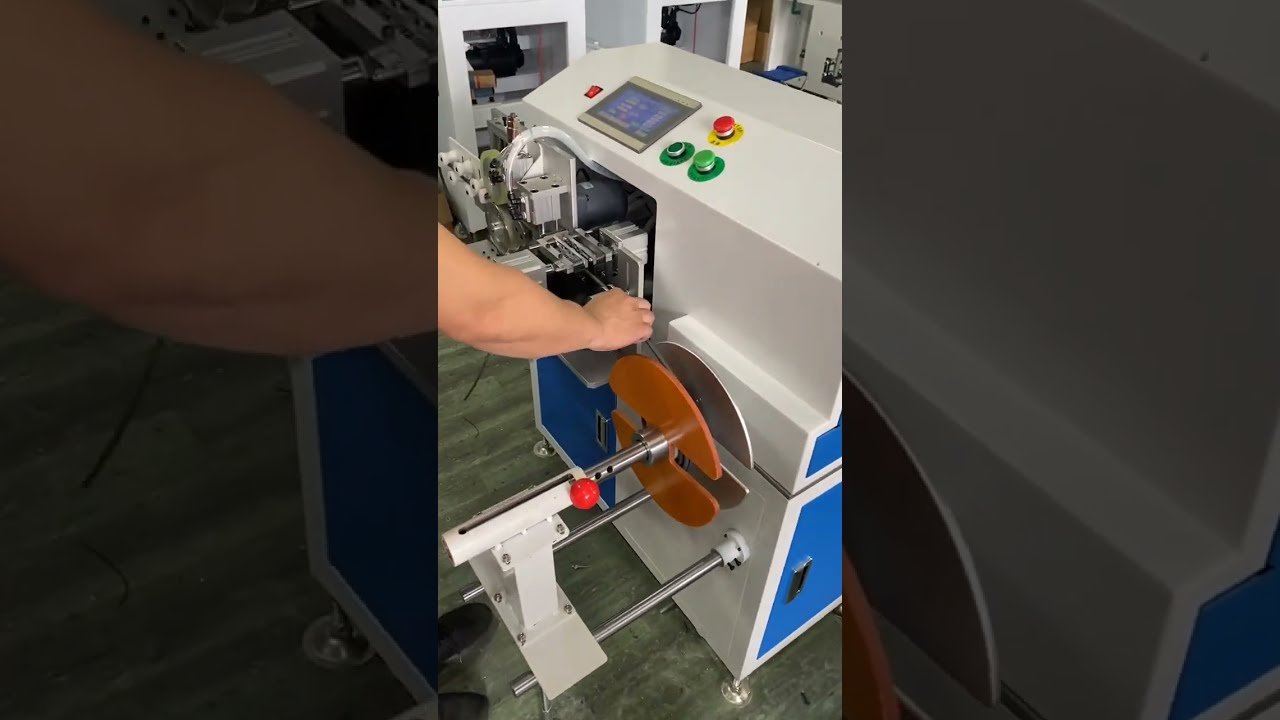 Automatic Wire Meter Counting, Sorting, Stripping, Cutting, Winding & Coiling Machine Dual End