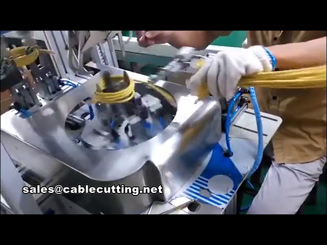 AC-DC Network Cable Round Shape Automatic Wire Winding and Tying Machine
