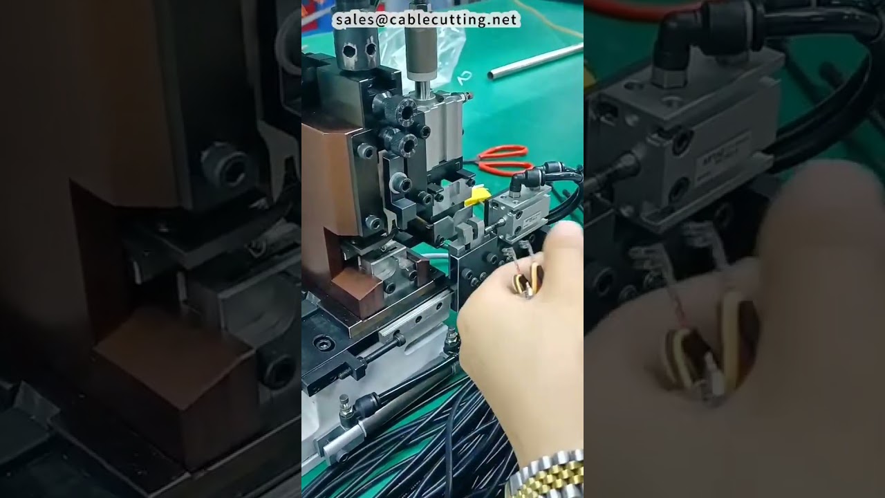 Bayrak Terminal Sıyırma ve Presleme Makinesi | Kablo Demetleme Ekipmanı