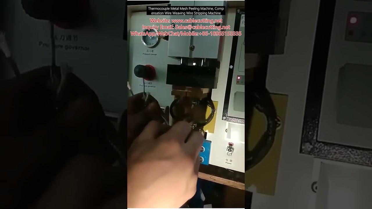 Termokupl Metal Örgü Sıyırma Makinesi | Dengeleme Teli Tel Soyma Makinesi