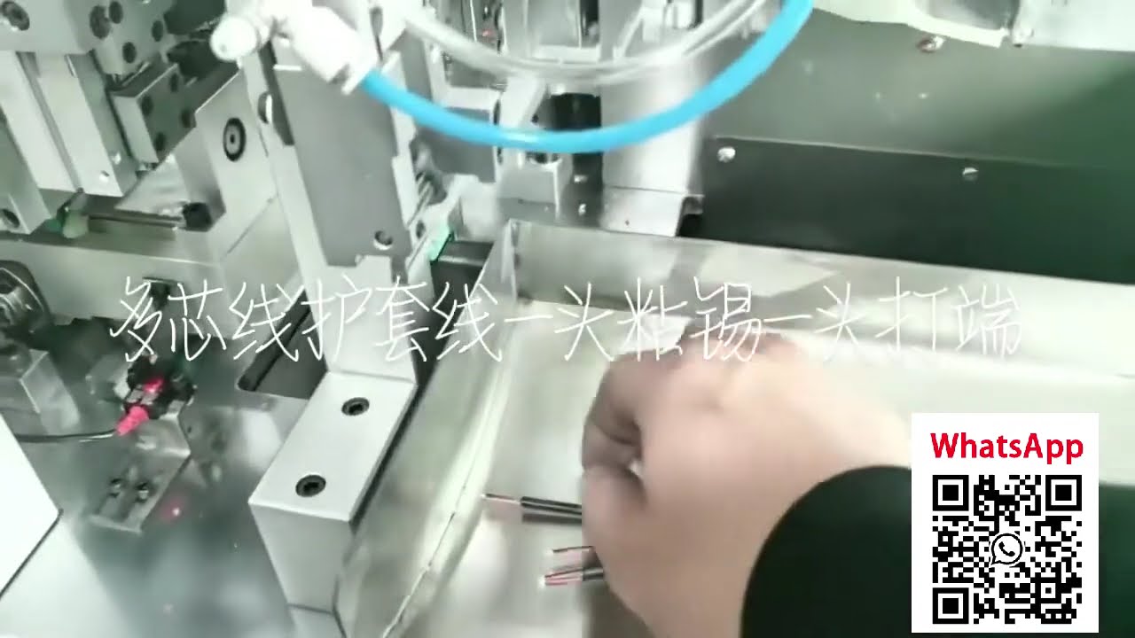 18mm Çok Çekirdekli Kablo Sıkma ve 15mm Kalaylama Makinesi - Otomatik Kablo İşleme