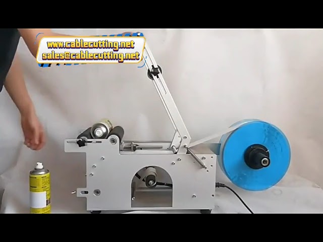 MT 50 Manuel Masaüstü Yuvarlak Şişe Etiketleme Makinesi - Şarap, PET, Bira Kutusu ve Tarih Baskılı