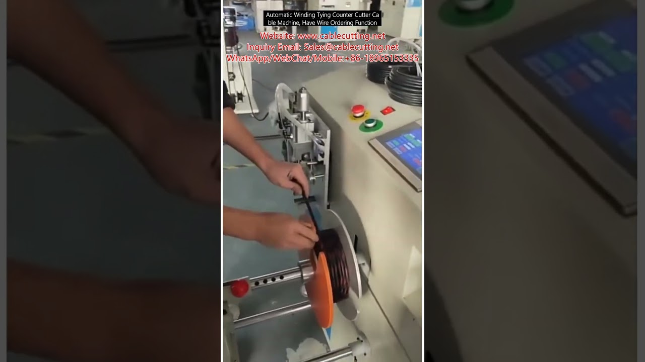 Otomatik Kablo Sarma, Bağlama, Sayma ve Kesme Makinesi | Tel Sıralama Özellikli
