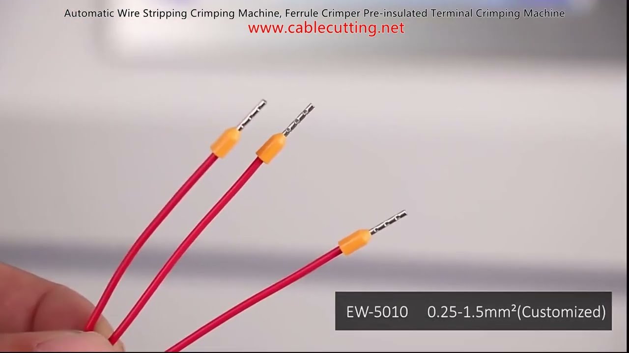 Otomatik Tel Sıyırma ve Krimpleme Makinesi – Pre-İzoleli Terminal ve Ferrule Krimpleme