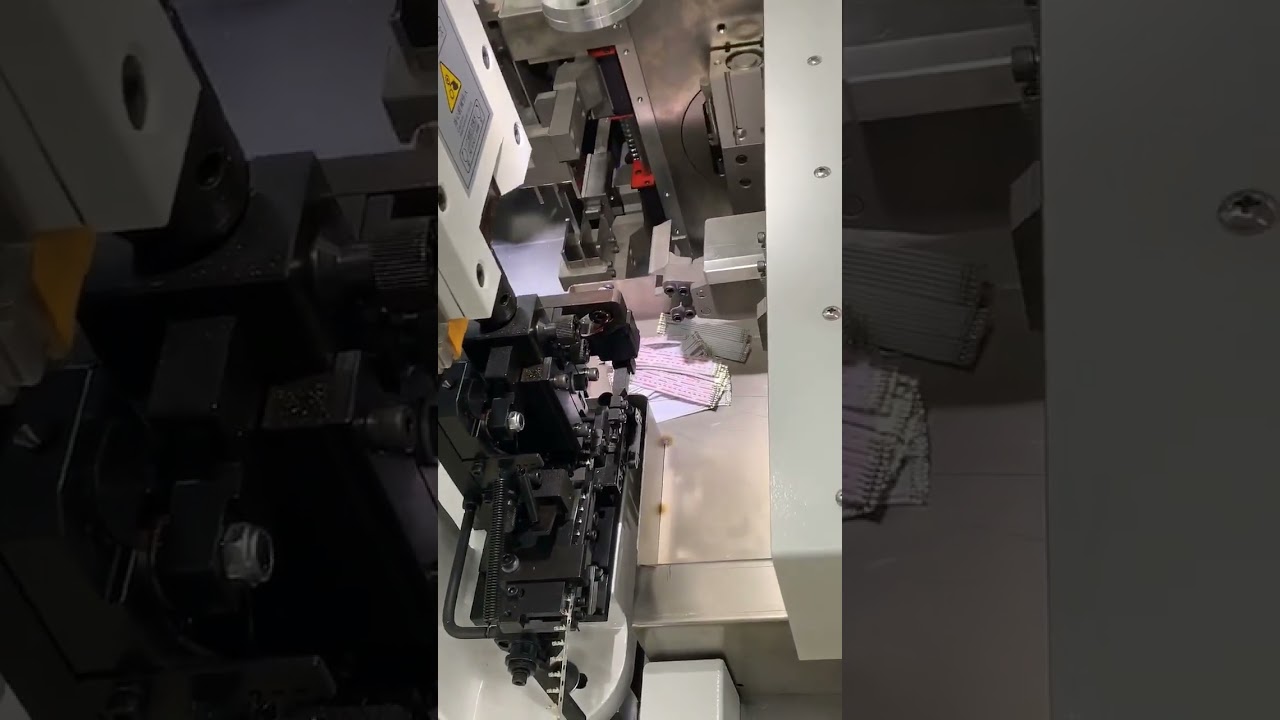Tam Otomatik Çift Kafalı Kablo Demeti Pres Makinası Çalışması | Fabrika Otomasyonu