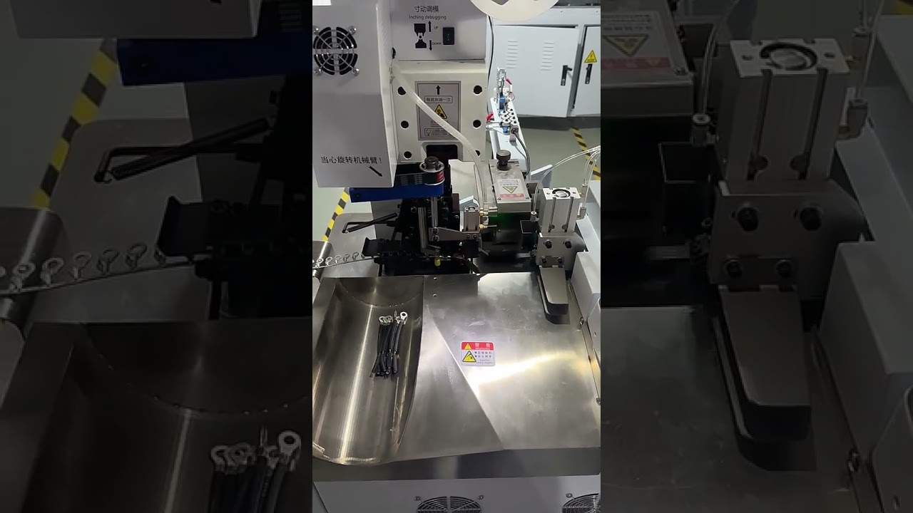 Tam Otomatik Çok Fonksiyonlu Tek Kafa Tek Tel Uç Kıvırma ve Sıyırma Terminal Makinesi