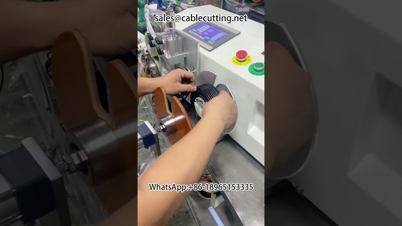 Otomatik Metre Sayma, Sarma ve Bağlama Makinesi | Büyük Rulo Kablo Demet İşleme Ekipmanı