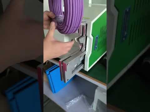 Büyük Çaplı 40-80mm Kablo Bağlama Makinesi Gerçek Çalışma Görüntüsü | Fabrika Otomasyonu