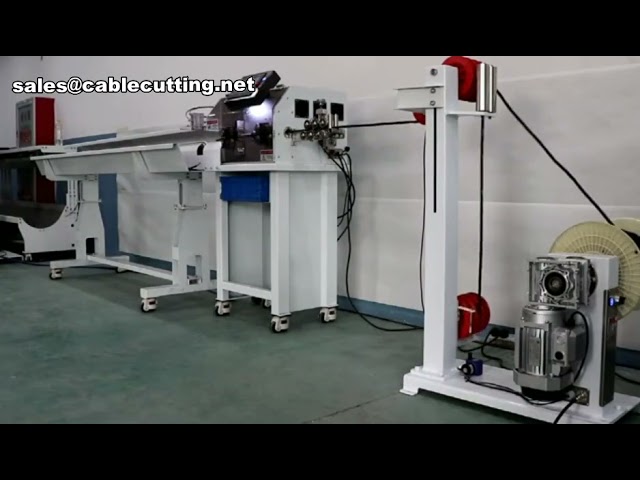 Multi-Core Sheathed Wire Stripping Machine with 2m Wire Take-Up Frame