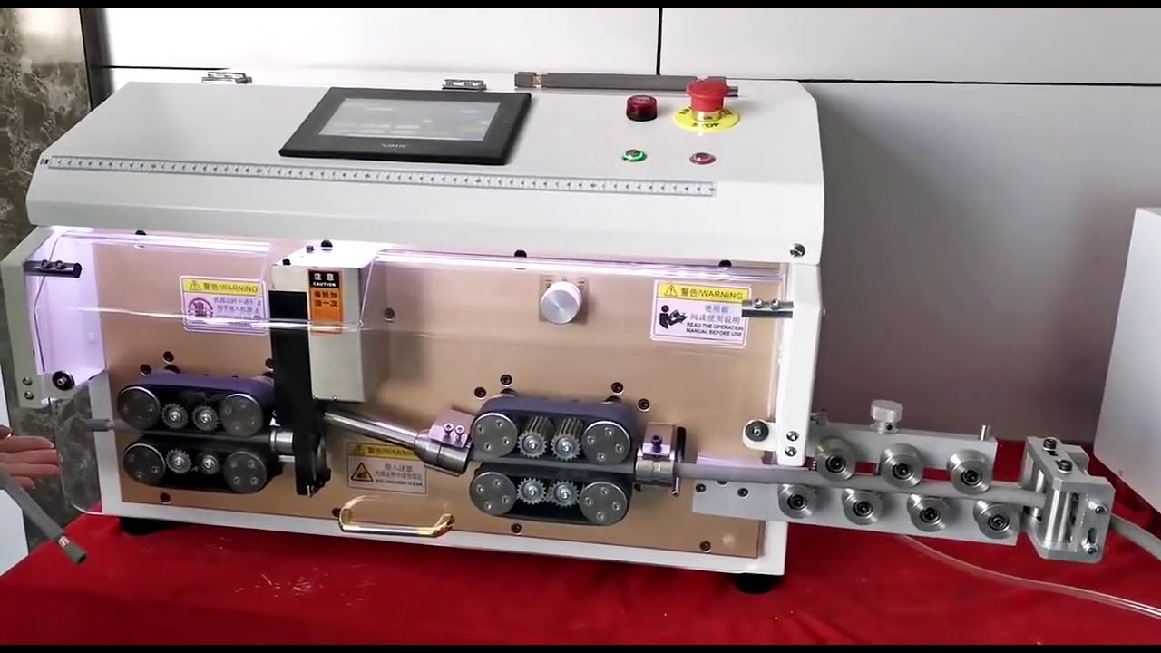 35-Square Computer Wire Stripping Machine, Belt Type, Adjustable Front & Rear Stripping Length