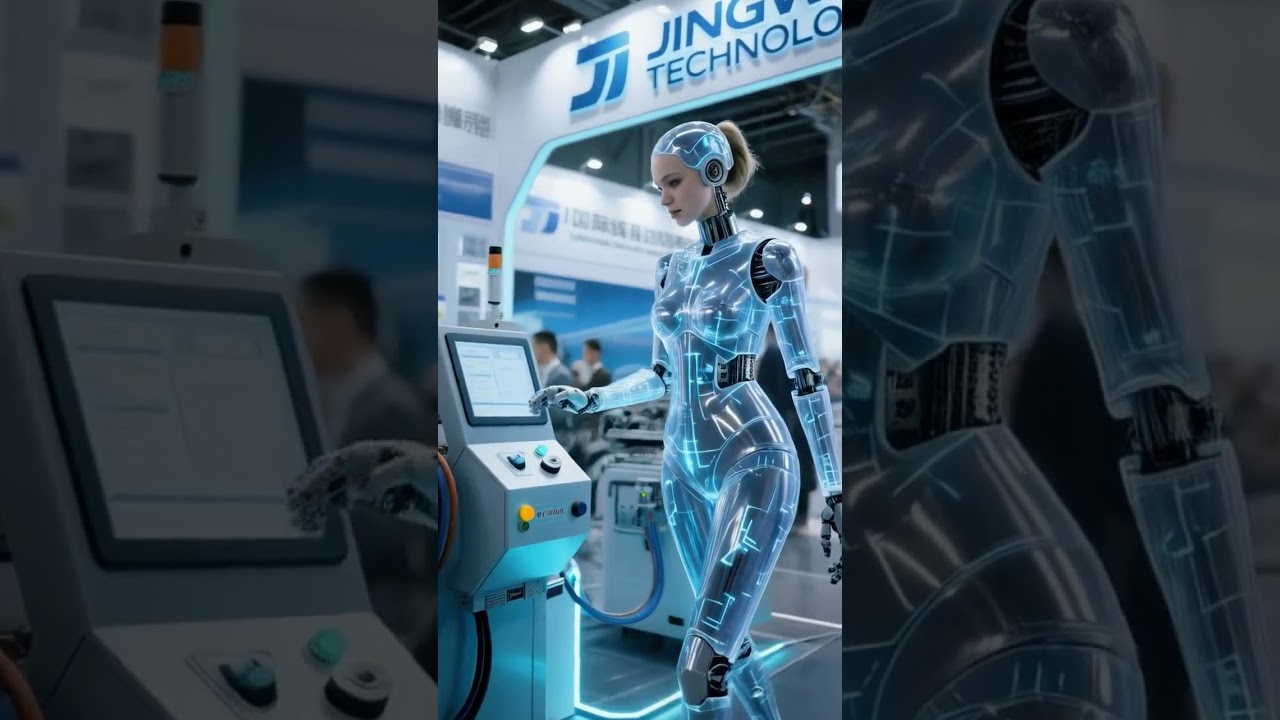 Robotlar fuar alanında boy gösteriyor! #Robotlar #Makine #KabloSıyırmaMakinesi