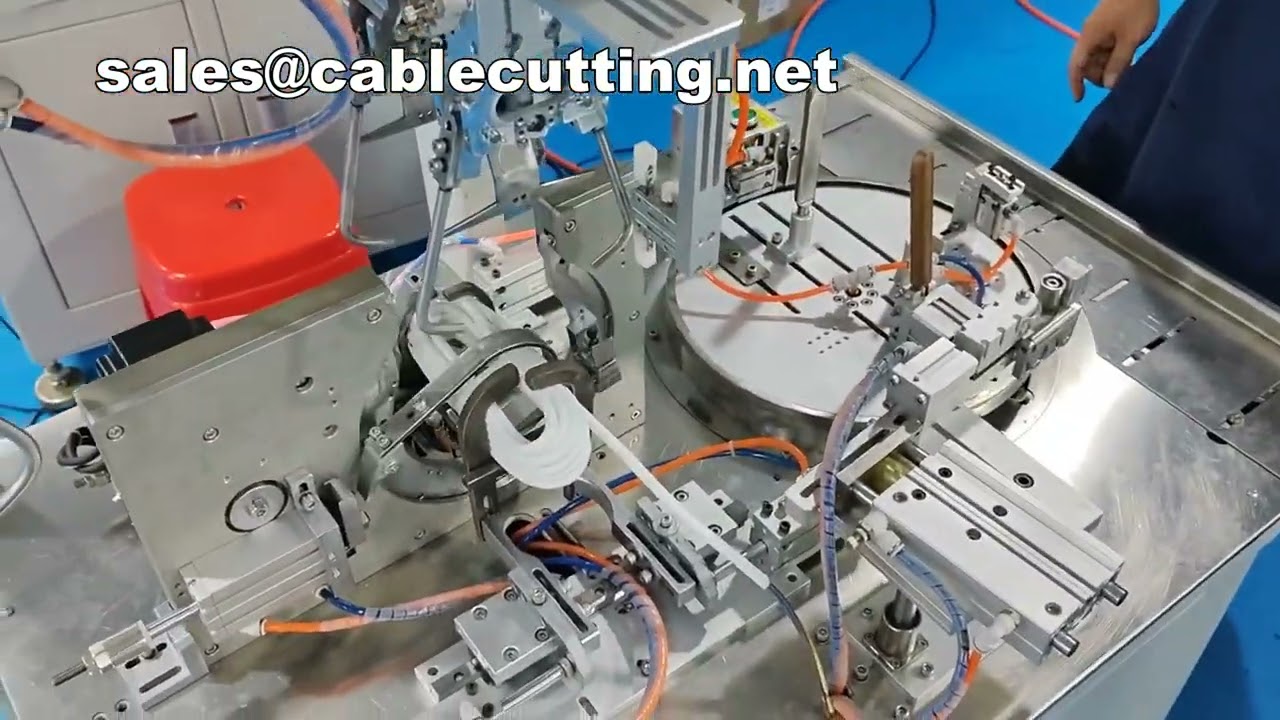 8.0mm Güç Kabloları İçin Velcro Kablo Bağı Sarma Makinesi | Otomatik Kablo Demetleme