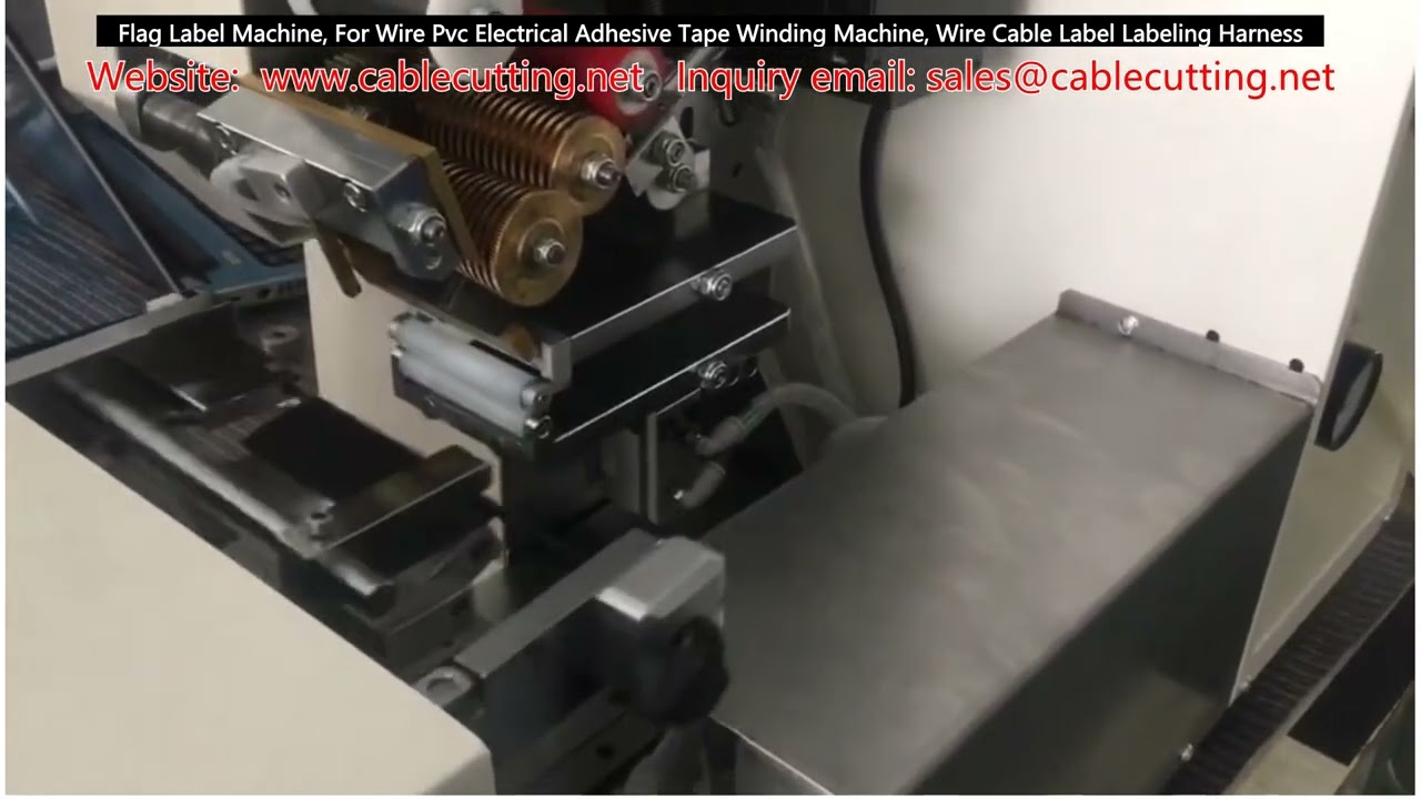 Flag Label Machine for Wire PVC Electrical Adhesive Tape Winding & Cable Labeling